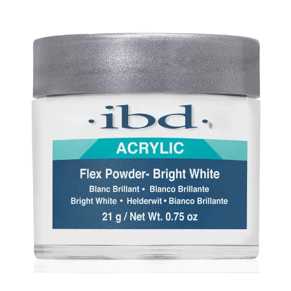 Σκόνη ακρυλικού IBD Flex Powder Bright White 21g - www.creativegroup.gr