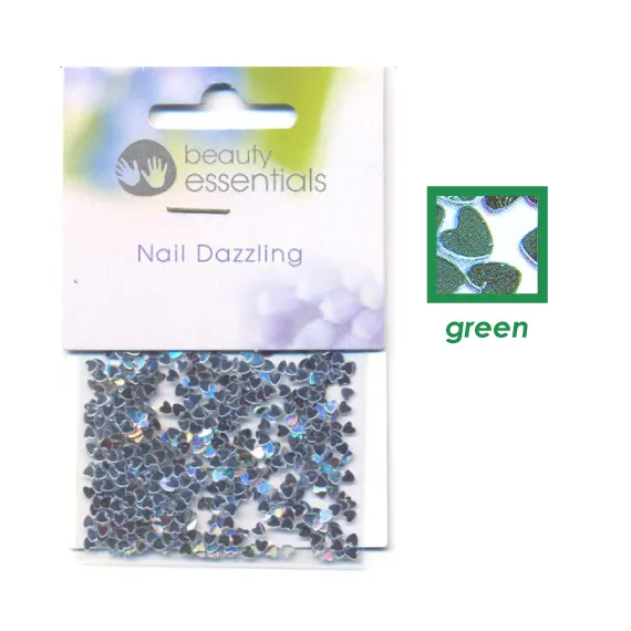 Nail art Dazzling Heart Πράσινο - www.creativegroup.gr