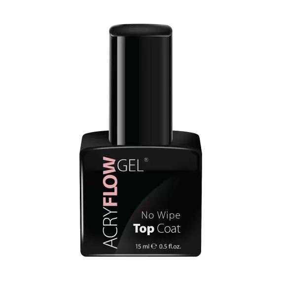 AcryFlow Gel No Wipe Top Coat 15ml - www.creativegroup.gr